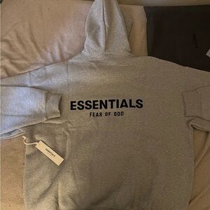 Fear Of God Essential Hoodie Dark Otmeal